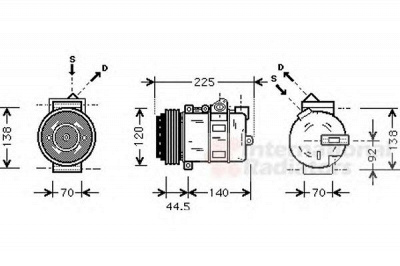 VAN WEZEL 3000k369 -  Компрессор, кондиционер